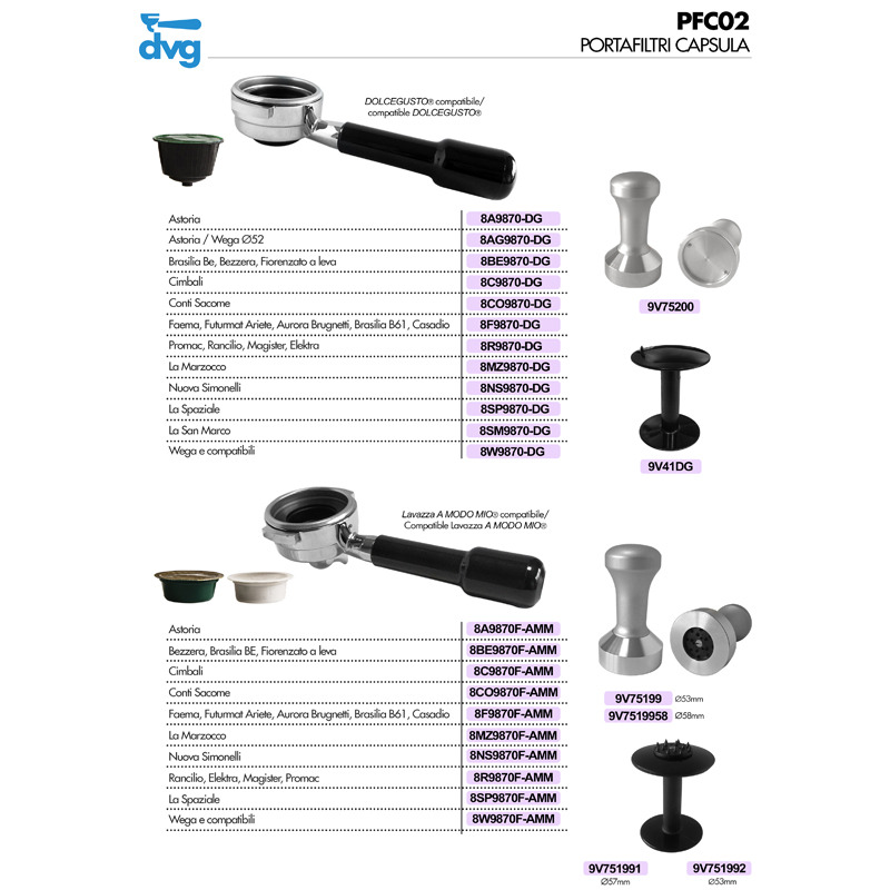 LAVAZZA BLUE®/A MODO MIO® CAPSULE PERFORATOR TAMPER D.53MM ABS